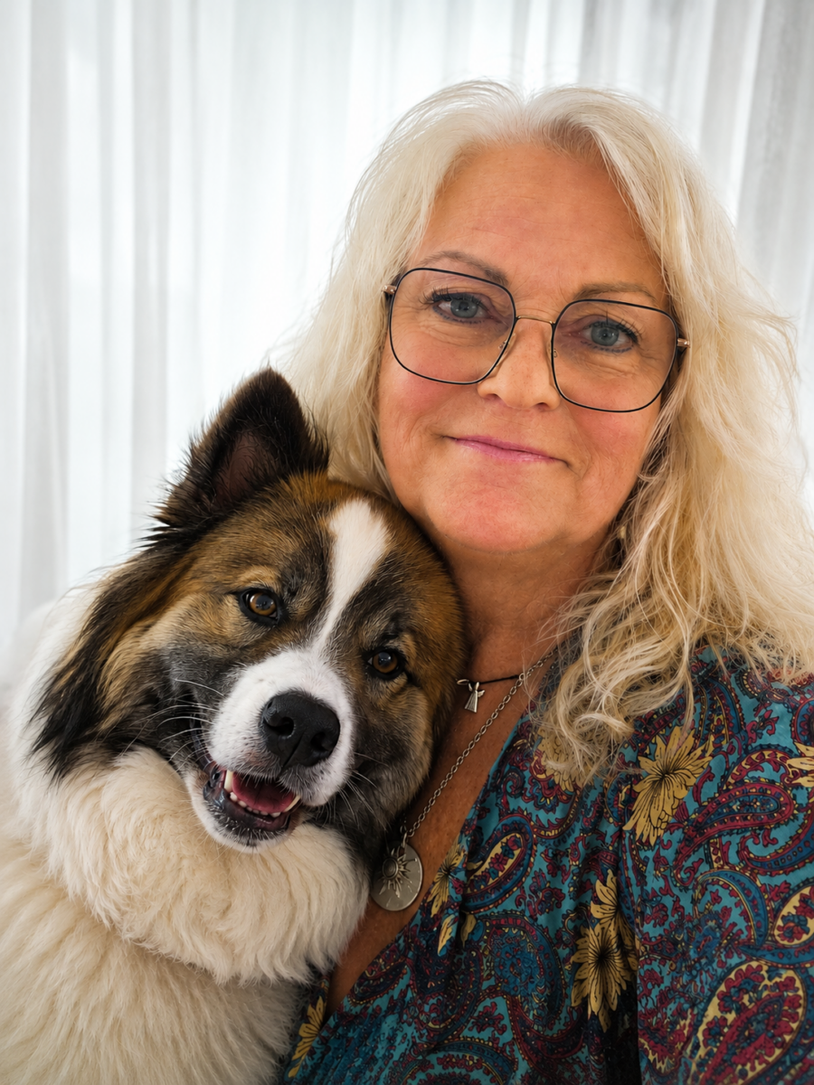 Petra mit Hund