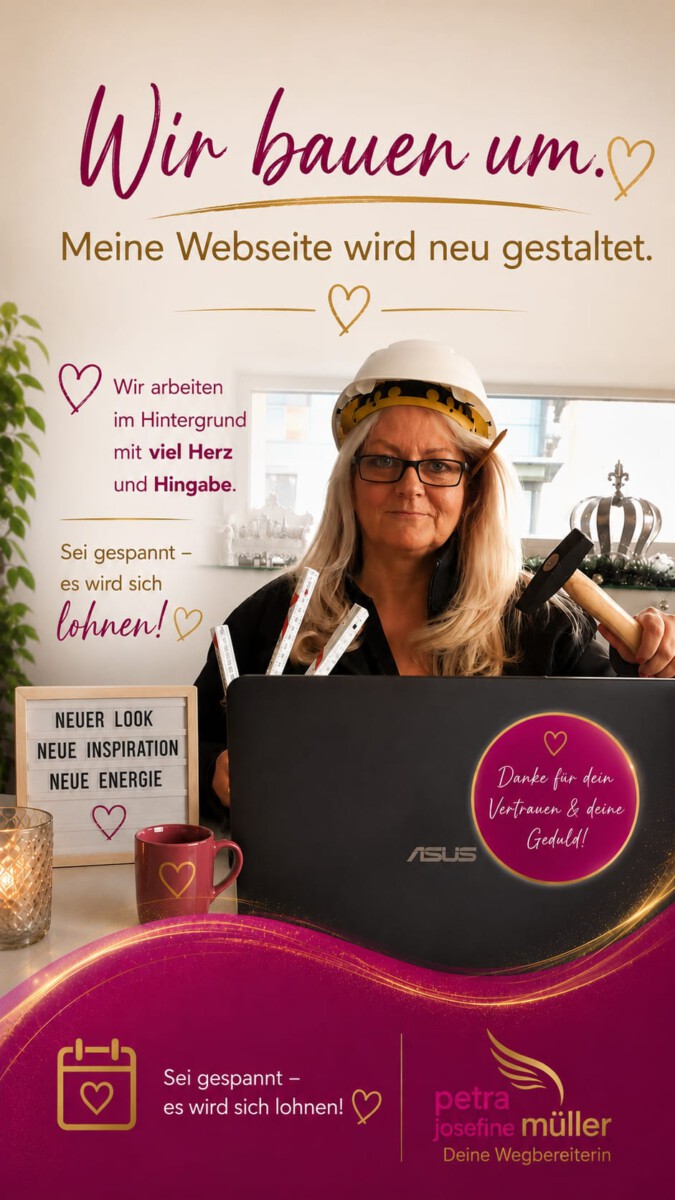 Wir bauen um – die Website wird neu gestaltet